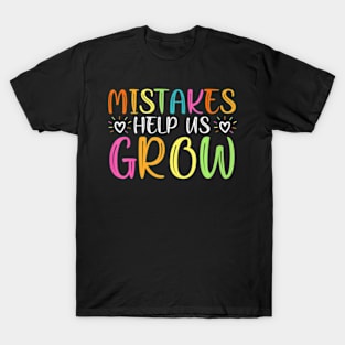 Groovy Growth Mindset Positive Teachers Back To School T-Shirt